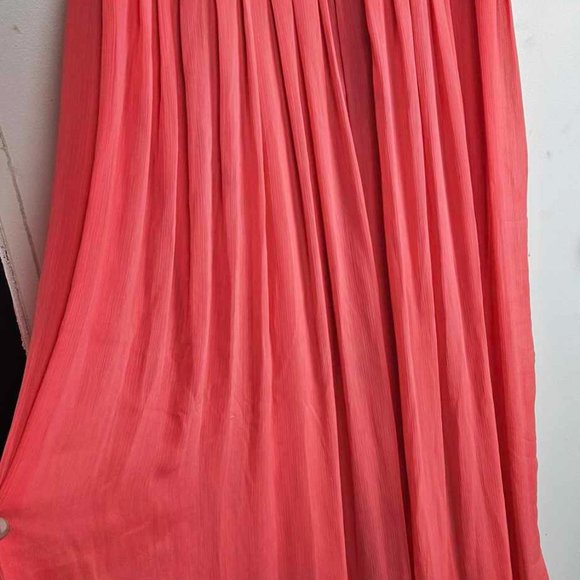 Torrid Bright Coral Chiffon Maxi Dress, Size 2 - Picture 5 of 12